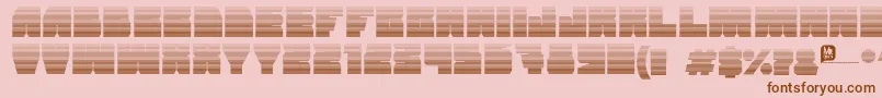 Grandnover2 Font – Brown Fonts on Pink Background