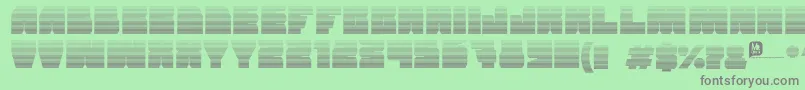 Grandnover2 Font – Gray Fonts on Green Background
