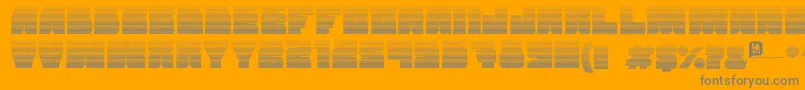 Grandnover2 Font – Gray Fonts on Orange Background