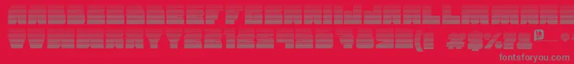 Grandnover2-Schriftart – Graue Schriften auf rotem Hintergrund