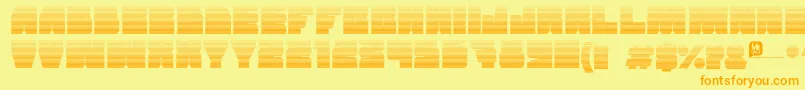 Grandnover2 Font – Orange Fonts on Yellow Background