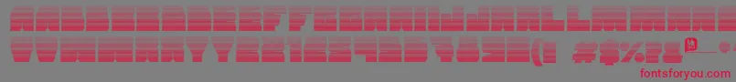 Grandnover2 Font – Red Fonts on Gray Background