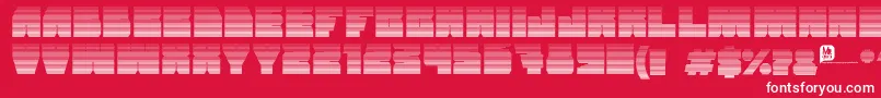 Grandnover2 Font – White Fonts on Red Background