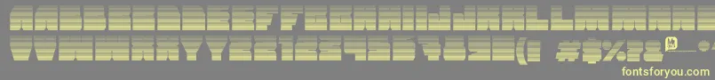 Grandnover2 Font – Yellow Fonts on Gray Background