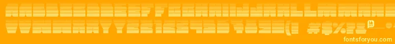 Grandnover2 Font – Yellow Fonts on Orange Background
