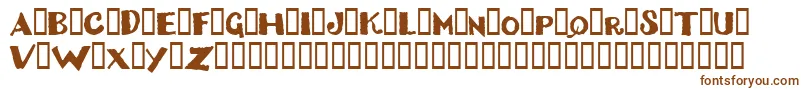 Dizzb Font – Brown Fonts on White Background