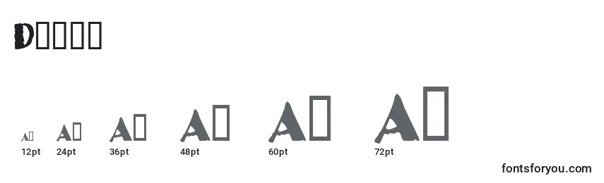 Dizzb Font Sizes
