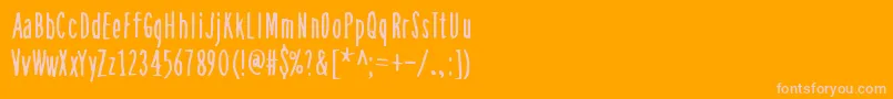Шрифт AsSoonAsPossible – розовые шрифты на оранжевом фоне