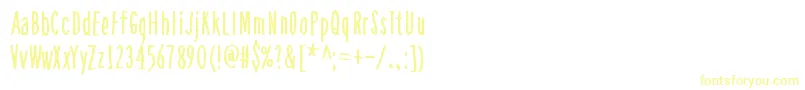 Шрифт AsSoonAsPossible – жёлтые шрифты