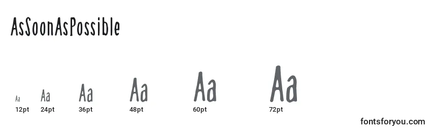 AsSoonAsPossible Font Sizes