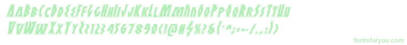 Antikytheraacadital Font – Green Fonts on White Background