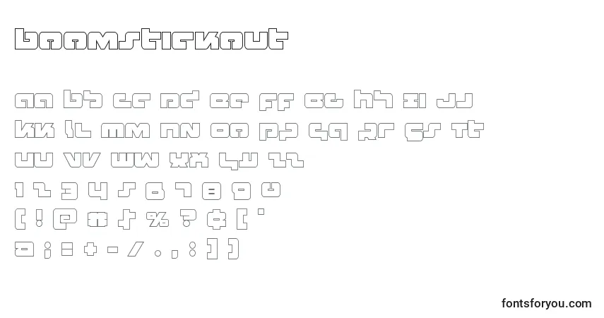 Boomstickout Font – alphabet, numbers, special characters