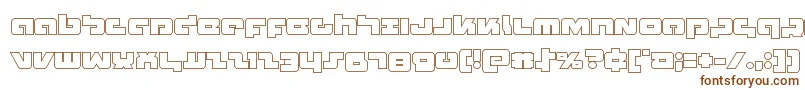 Boomstickout-fontti – ruskeat fontit valkoisella taustalla