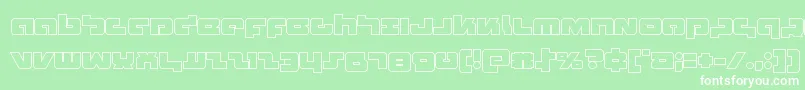 Boomstickout Font – White Fonts on Green Background