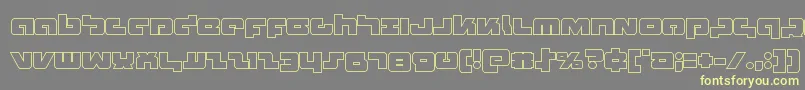 Boomstickout Font – Yellow Fonts on Gray Background