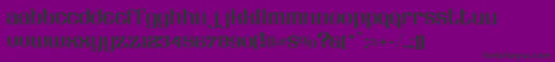 Więcej informacji o czcionce LhfClaretian Czcionka LhfClaretian – czarne czcionki na fioletowym tle