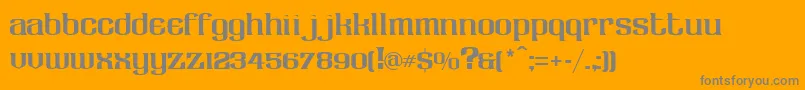 LhfClaretian Font – Gray Fonts on Orange Background