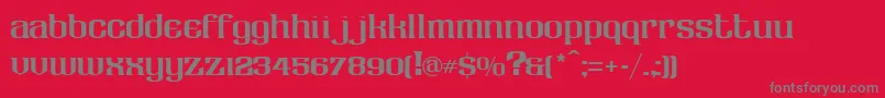 LhfClaretian Font – Gray Fonts on Red Background