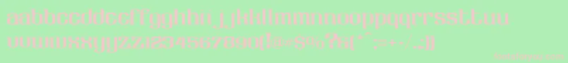 LhfClaretian Font – Pink Fonts on Green Background