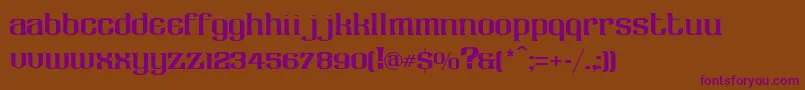 LhfClaretian Font – Purple Fonts on Brown Background