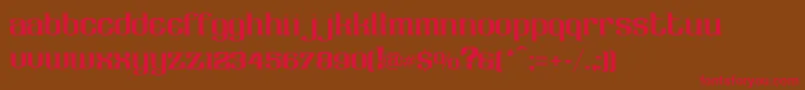 LhfClaretian-Schriftart – Rote Schriften auf braunem Hintergrund