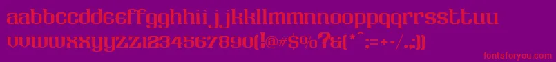 LhfClaretian Font – Red Fonts on Purple Background