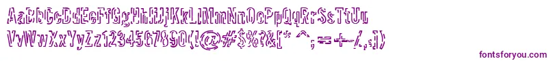 Packet Font – Purple Fonts on White Background