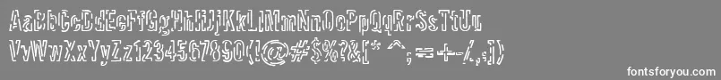フォントPacket – 灰色の背景に白い文字