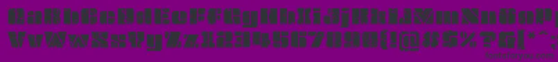 OvrkllGrunge Font – Black Fonts on Purple Background