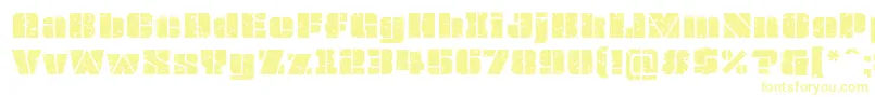 OvrkllGrunge-fontti – keltaiset fontit