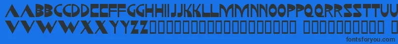 Kozmonauta Font – Black Fonts on Blue Background