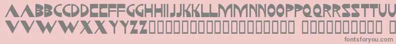 Kozmonauta Font – Gray Fonts on Pink Background