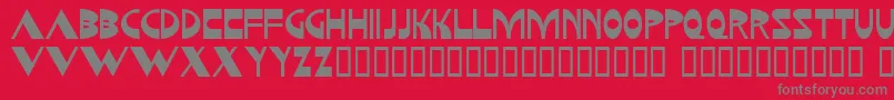 Kozmonauta Font – Gray Fonts on Red Background