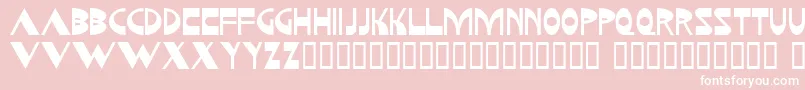 Kozmonauta Font – White Fonts on Pink Background