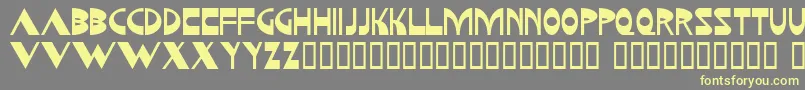 Kozmonauta Font – Yellow Fonts on Gray Background