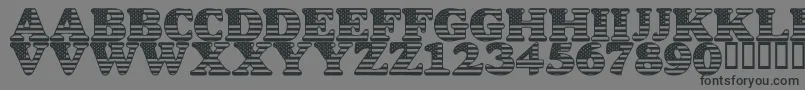 Więcej informacji o czcionce LmsStarSpangled Czcionka LmsStarSpangled – czarne czcionki na szarym tle