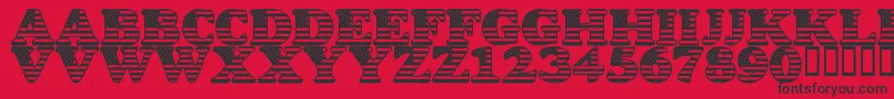 LmsStarSpangled Font – Black Fonts on Red Background