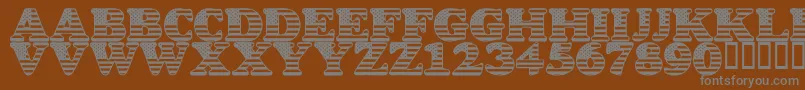Шрифт LmsStarSpangled – серые шрифты на коричневом фоне