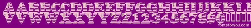 LmsStarSpangled Font – Pink Fonts on Purple Background