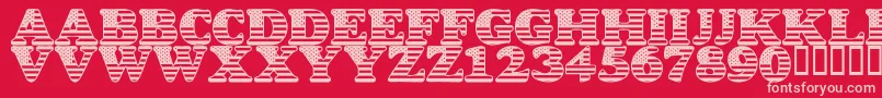LmsStarSpangled Font – Pink Fonts on Red Background