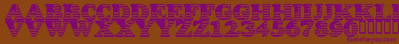 LmsStarSpangled Font – Purple Fonts on Brown Background