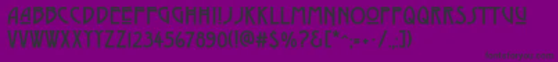DyerArtsAndCrafts Font – Black Fonts on Purple Background