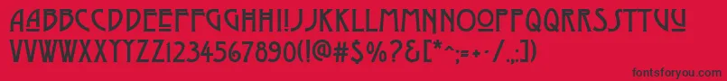 DyerArtsAndCrafts Font – Black Fonts on Red Background