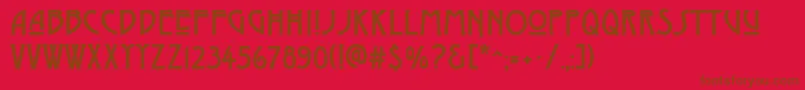 DyerArtsAndCrafts Font – Brown Fonts on Red Background