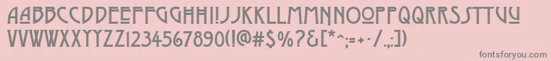 DyerArtsAndCrafts Font – Gray Fonts on Pink Background