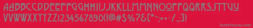 DyerArtsAndCrafts Font – Gray Fonts on Red Background