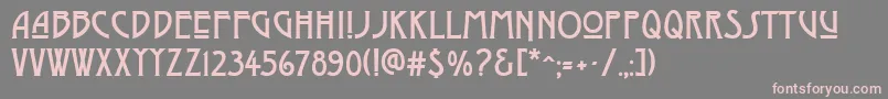 DyerArtsAndCrafts Font – Pink Fonts on Gray Background