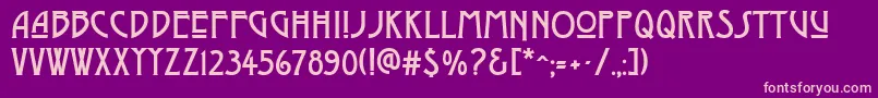 Weitere Informationen zur DyerArtsAndCrafts-Schriftart DyerArtsAndCrafts-Schriftart – Rosa Schriften auf violettem Hintergrund