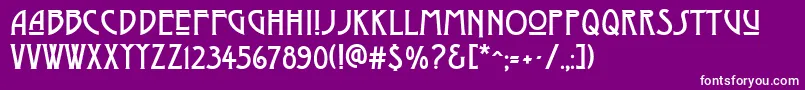 DyerArtsAndCrafts Font – White Fonts on Purple Background