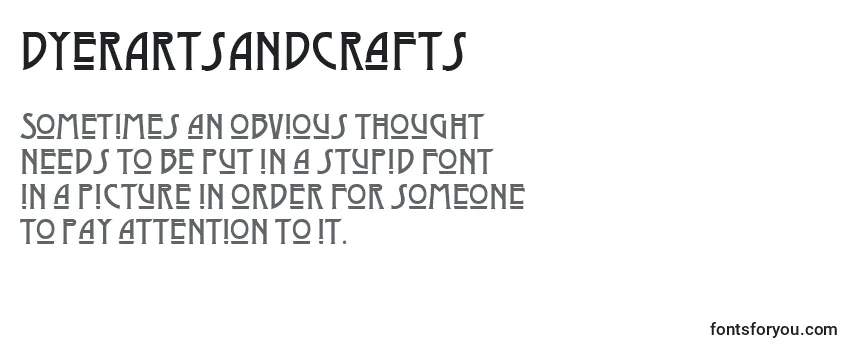 DyerArtsAndCrafts Font